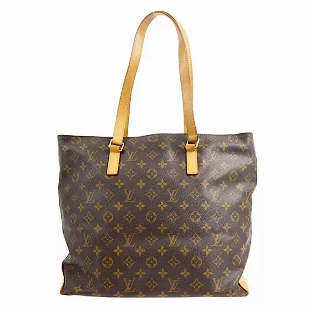 LOUIS VUITTON Monogram Cabas Mezzo Tote Shoulder Bag Larger Than Cabas Piano